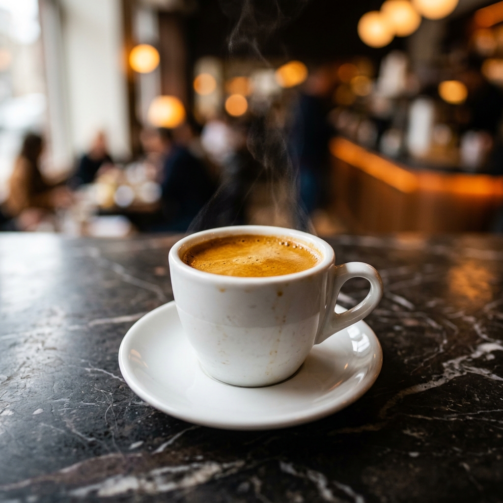 Espresso artisanal au café L'Agora